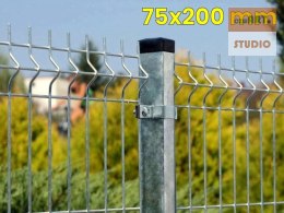 Panele ogrodzeniowe 250cm/103cm/4mm - 75x200mm - ocynkowane