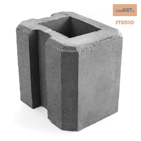 Pustak betonowy - Narożny 25 cm