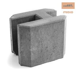 Pustak betonowy - Przelotowy 20 cm