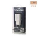 ADAPT SIEC 1xUSB REMAX WHITE RP-U16 TRAVELLER 3,0 A