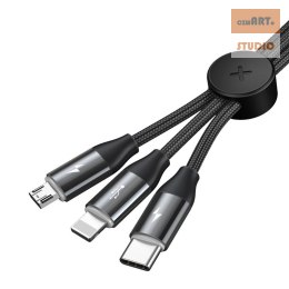 KABEL BASEUS CAR CO-SHARING USB 1M BLACK FOR M/L/TYPE-C 3.5A