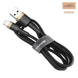 KABEL BASEUS KEVLAR LIGHTNING GOLD/BLACK 1.5A, 2M // CAFULE