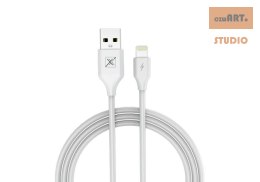 KABEL MX SET 2.4A / LIGHTNING / 1m WHITE / BIAŁY