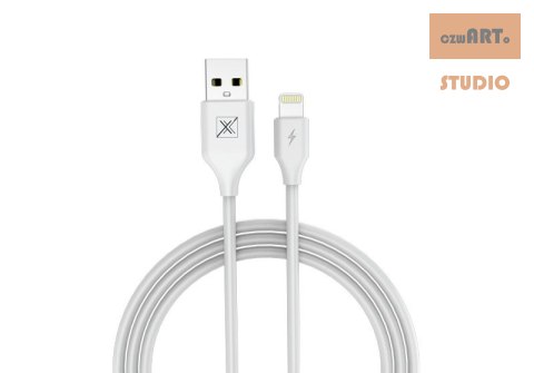 KABEL MX SET 2.4A / LIGHTNING / 1m WHITE / BIAŁY