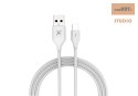 KABEL MX SET 2.4A / MICRO USB / 1m WHITE / BIAŁY