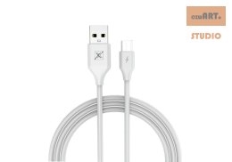 KABEL MX SET 2.4A / MICRO USB / 1m WHITE / BIAŁY