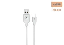 KABEL MX SET 2.4A / MICRO USB / 1m WHITE / BIAŁY