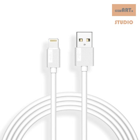 KABEL T-PHOX NETS LIGHTNING WHITE 2.4A ; PVC ; 1,2M