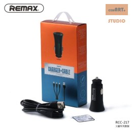 ŁAD SAM REMAX ROCKET RCC-217 2.4A czarny + kabel 3w1