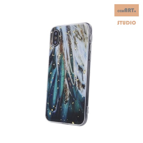 ETUI GOLD GLAM SAMSUNG A53 5G PIÓRA