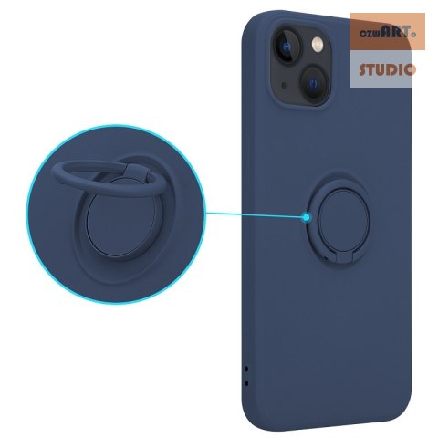 Etui Silicon Ring do Iphone 11 niebieski