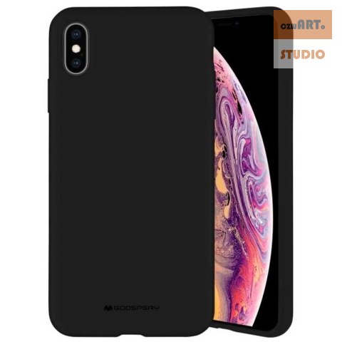 MERCURY SILICONE CASE IPHONE 12 MINI (5.4), BLACK / CZARNY