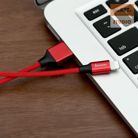 KABEL BASEUS YIVEN LIGHTNING RED 1.8M KABEL BASEUS YIVEN LIGHTNING RED 1.8M