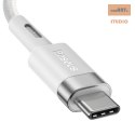 KABEL BASEUS ZINC MAGNETIC KĄTOWY 60W USB-C DO MACBOOK 2M WHITE