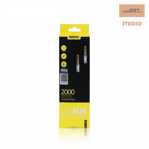 KABEL JACK-JACK 3,5mm 2M REMAX czarny KABEL JACK-JACK 3,5mm 2M REMAX czarny