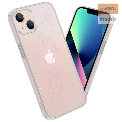MX HOLO HEART IPHONE 12 PRO MAX CLEAR / PRZEŹROCZYSTY MX HOLO HEART IPHONE 12 PRO MAX CLEAR / PRZEŹROCZYSTY
