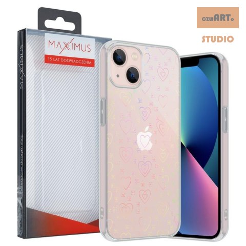 MX HOLO HEART IPHONE 12 PRO MAX CLEAR / PRZEŹROCZYSTY MX HOLO HEART IPHONE 12 PRO MAX CLEAR / PRZEŹROCZYSTY