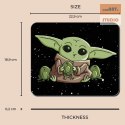 PODKŁADKA POD MYSZ BABY YODA 014 STAR WARS, BLACK / CZARNY