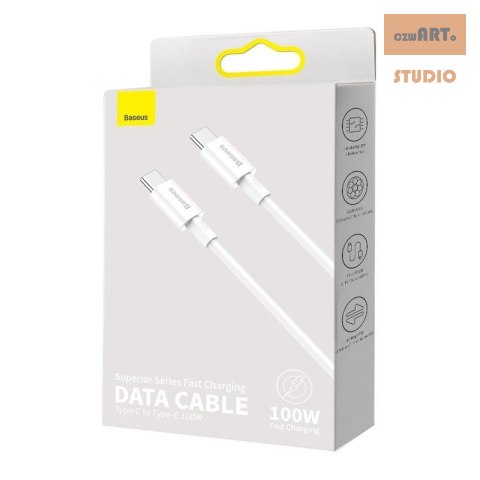 KABEL BASEUS SUPERIOR USB-C/USB-C 100W 2M KABEL BASEUS SUPERIOR USB-C/USB-C 100W 2M