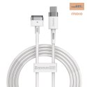 KABEL BASEUS ZINC MAGNETIC USB-C DO MACBOOK 60W 2M WHITE