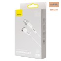 KABEL BASEUS ZINC MAGNETIC USB-C DO MACBOOK 60W 2M WHITE