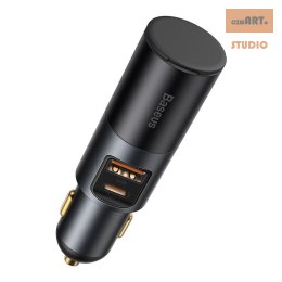 ŁAD SAM BASEUS SHARE TOGETHER USB/USB-C FAST Z GNIAZDKIEM ZAPALNICZKI 120W SZARA