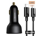 ŁAD SAM BASEUS SUPERME 1xUSB, 1xUSB-C 100W + KABEL USB-C 1M CZARNY/BLACK