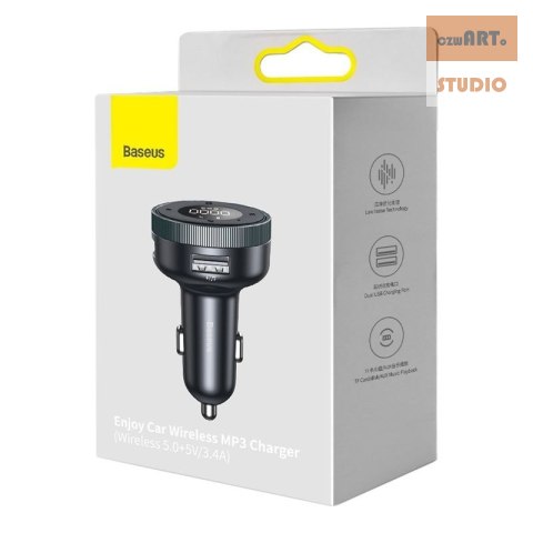 ŁAD SAM BASEUS + TRANSMITER FM ENJOY CAR BT 5.0 - MICRO SD - AUX ŁAD SAM BASEUS + TRANSMITER FM ENJOY CAR BT 5.0 - MICRO SD - AUX