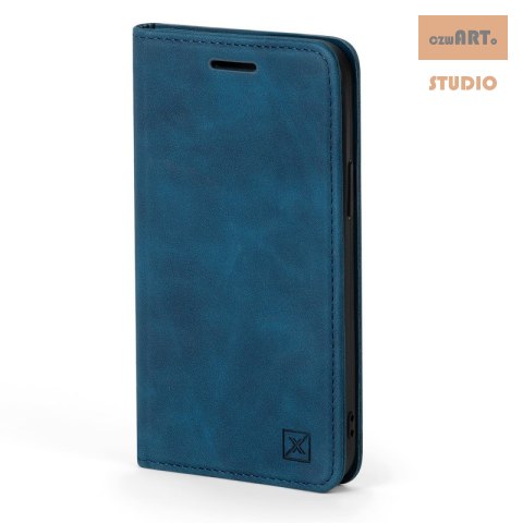 WALLET MX VIP IPHONE 12 MINI MAGNETIC, BLUE / GRANATOWY