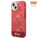 GUESS IPHONE 14 BANDANA PAISLEY GUHCP14SHGBNHR CZERWONY/RED