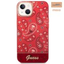 GUESS IPHONE 14 BANDANA PAISLEY GUHCP14SHGBNHR CZERWONY/RED