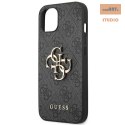 GUESS IPHONE 14 BIG METAL LOGO GUHCP14S4GMGGR SZARY/GREY