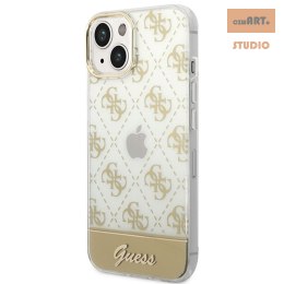 GUESS IPHONE 14 PATTERN SCRIPT GUHCP14SHG4MHG ZŁOY/GOLD