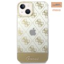 GUESS IPHONE 14 PATTERN SCRIPT GUHCP14SHG4MHG ZŁOY/GOLD