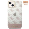 GUESS IPHONE 14 PATTERN SCRIPT GUHCP14SHG4MHP RÓŻOWY/PINK