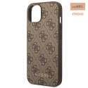 GUESS IPHONE 14 PLUS GOLD LOGO GUHCP14MG4GFBR BRĄZOWY/BROWN