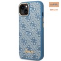 GUESS IPHONE 14 PLUS VINTAGE GOLD LOGO GUHCP14MHG4SHB NIEBIESKI/BLUE