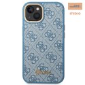 GUESS IPHONE 14 PLUS VINTAGE GOLD LOGO GUHCP14MHG4SHB NIEBIESKI/BLUE