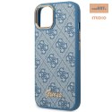 GUESS IPHONE 14 PLUS VINTAGE GOLD LOGO GUHCP14MHG4SHB NIEBIESKI/BLUE