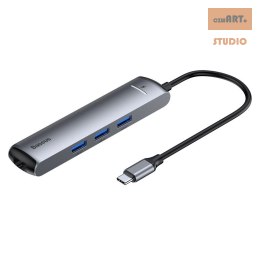 HUB BASEUS MECHANICAL EYE 6IN1 3xUSB 3.0 + 2x TYPE-C + HDMI