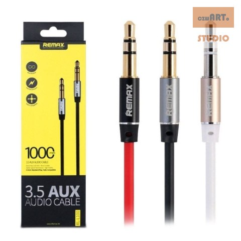 KABEL JACK-JACK 3,5mm 1M REMAX czarny KABEL JACK-JACK 3,5mm 1M REMAX czarny