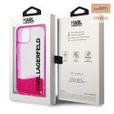 KARL LAGERFELD IPHONE 14 LIQUID GLITTER ELONGATED LOGO KLHCP14SLCKVF PINK