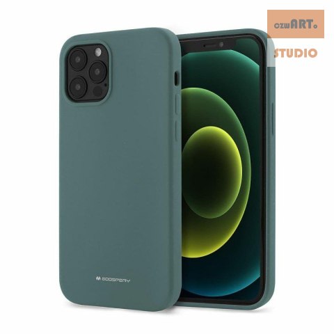 MERCURY SILICONE CASE IPHONE 14 PRO (6.1), GREEN / ZIELONY