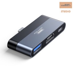 ROZDZIELACZ REMAX HDMI/USB/USB-C 4K RP-U15