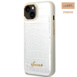 GUESS IPHONE 14 CROCO COLLECTION GUHCP14SHGCRHS SREBRNY/SILVER