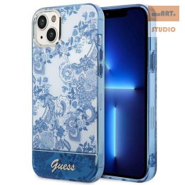 GUESS IPHONE 14 PLUS PORCELAIN COLLECTION GUHCP14MHGPLHB NIEBIESKI/BLUE