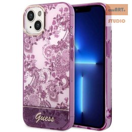 GUESS IPHONE 14 PLUS PORCELAIN COLLECTION GUHCP14MHGPLHF FUKSJA/FUCHSIA