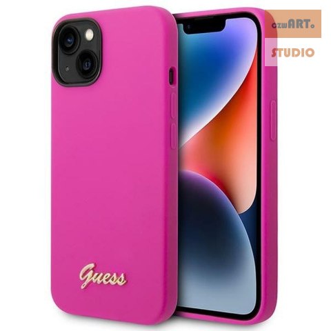 GUESS IPHONE 14 PLUS VINTAGE GOLD LOGO GUHCP14MSLSMF FUKSJA/FUCHSIA