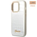 GUESS IPHONE 14 PRO CROCO COLLECTION GUHCP14LHGCRHS SREBRNY/SILVER