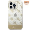 GUESS IPHONE 14 PRO MAX PATTERN SCRIPT GUHCP14XHG4MHG ZŁOTY/GOLD